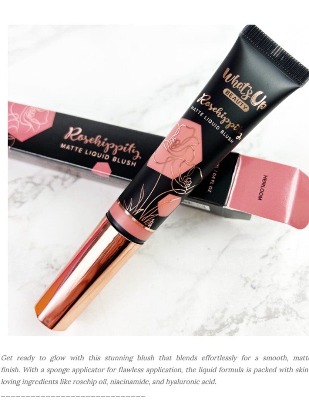 Whats Up Heirloom Rosehippity Matte Liquid Blush - (Nude Mauve)